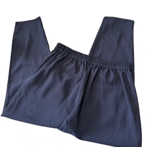 J. By J.Crew Ankle Pants Women's 4T Pull On Tapered Blue Stretch Fabric Casual - Picture 2 of 6